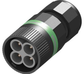 THB.387.A4A  IP68 Nylon 66 Teeplug Mid Sized Connector 4 pole 4mm²